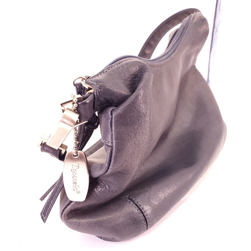 Tignanello | Genuine Leather Navy Shoulder Bag
